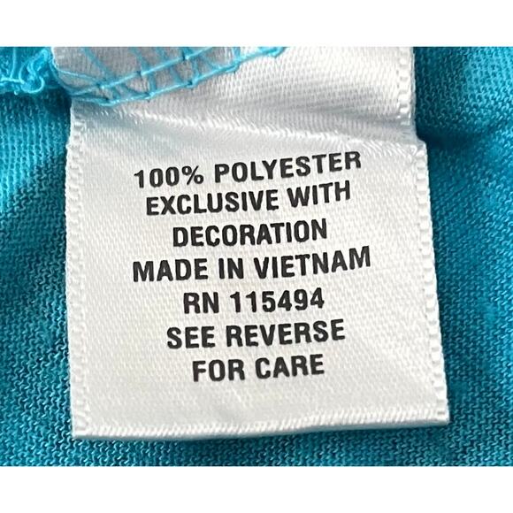 DRESSBARN ABOVE KNEE- MINI SLEEVELESS DRESS, WOMENS, M, BLUE TEAL GREEN PURPLE - Picture 10 of 10